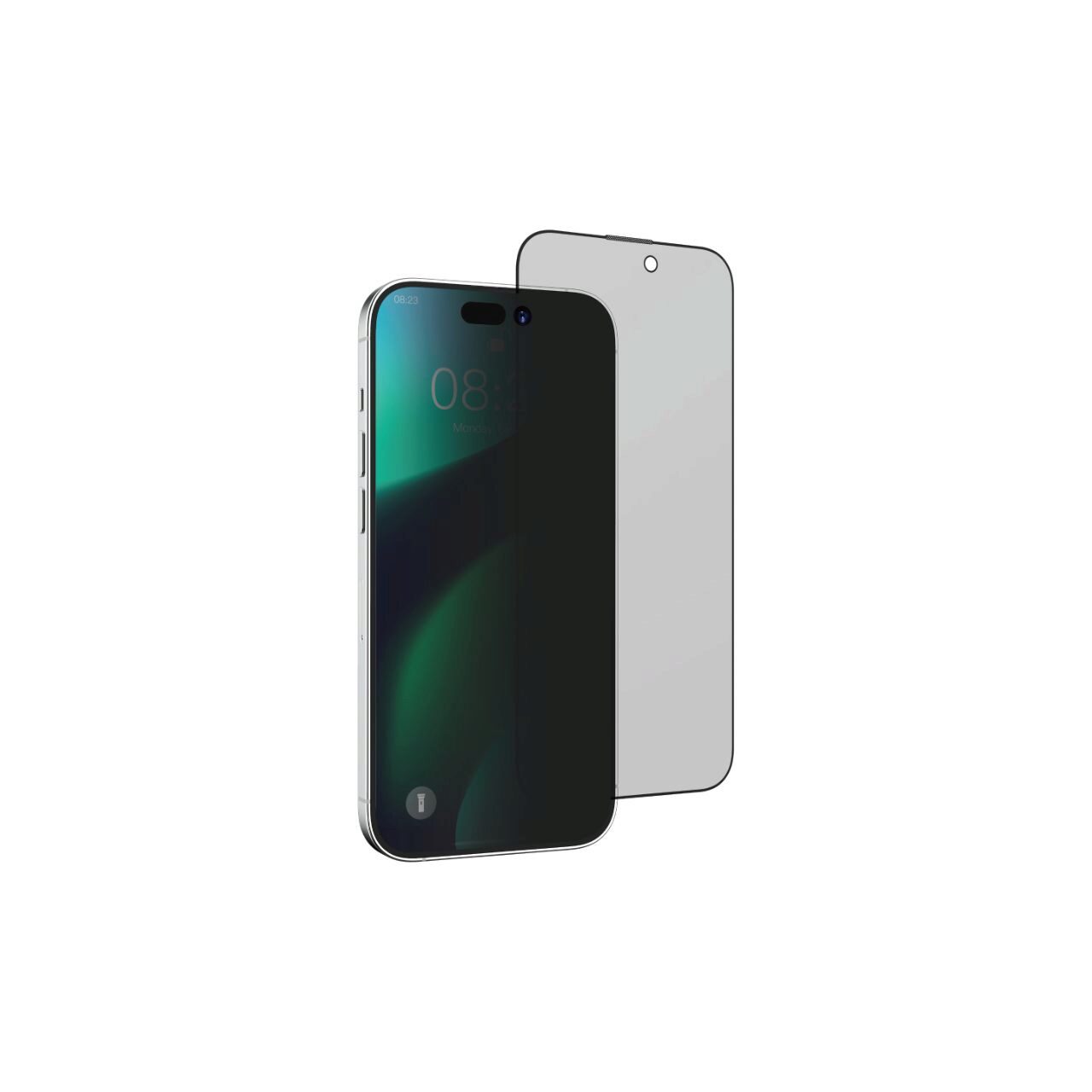 Folii Telefoane - Folie iPhone 14 Pro Max Devia Sticla Van Series Full Privacy,kitl de montare, Black