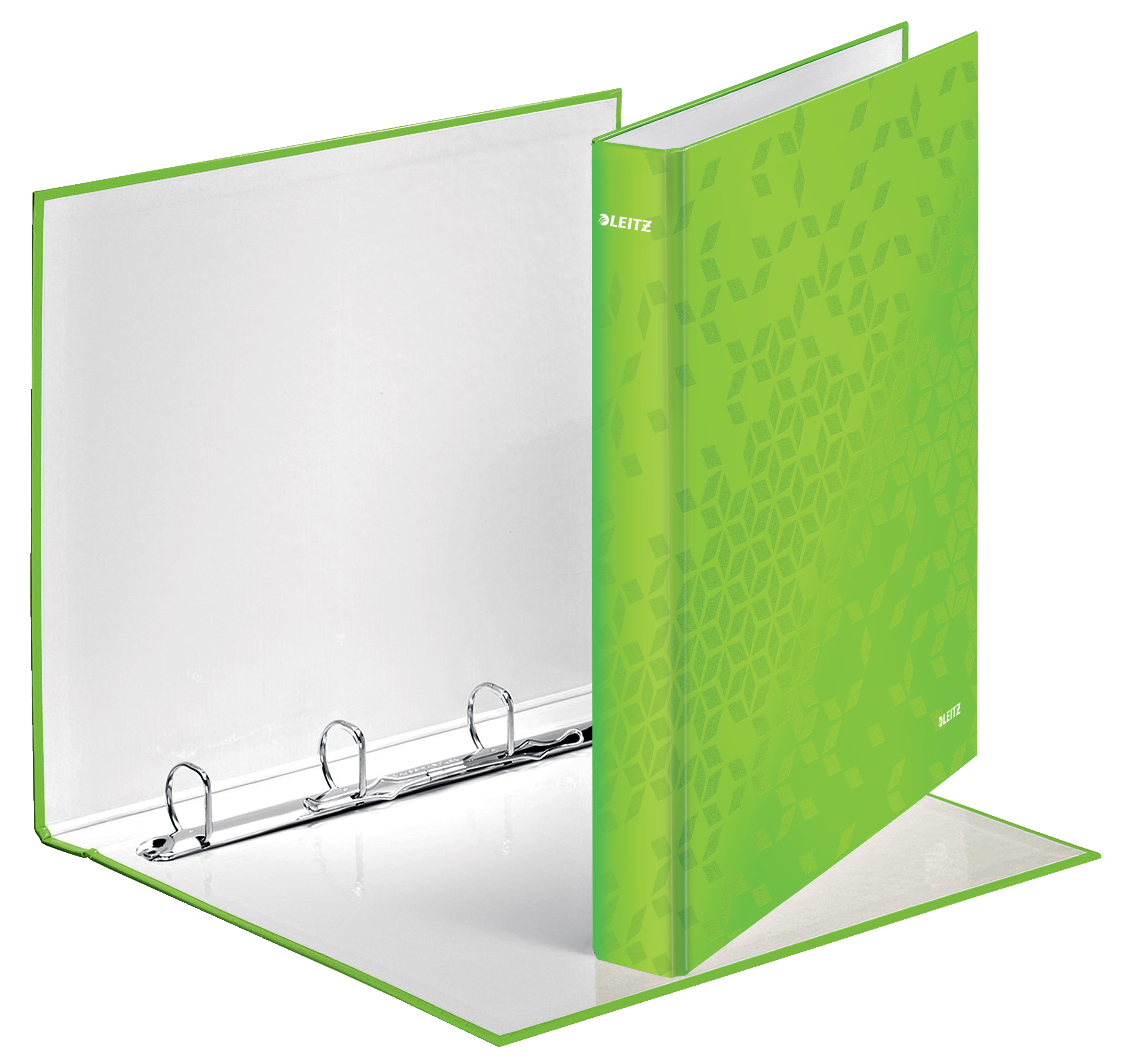 Caiet mecanic a4 4 inele 25mm/40mm verde metalizat wow leitz [1]
