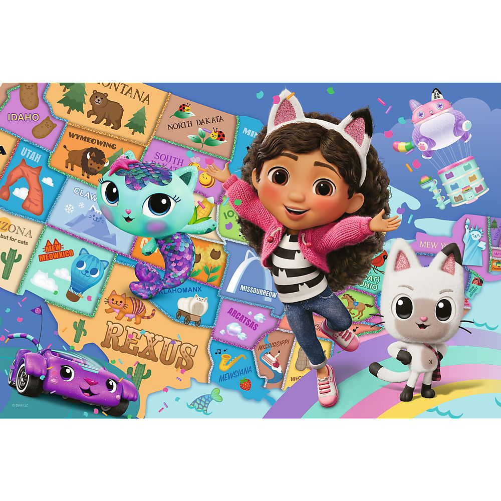 Puzzle trefl 100 gabbys dollhouse prietenia in casa pisicilor lui gabby [2]