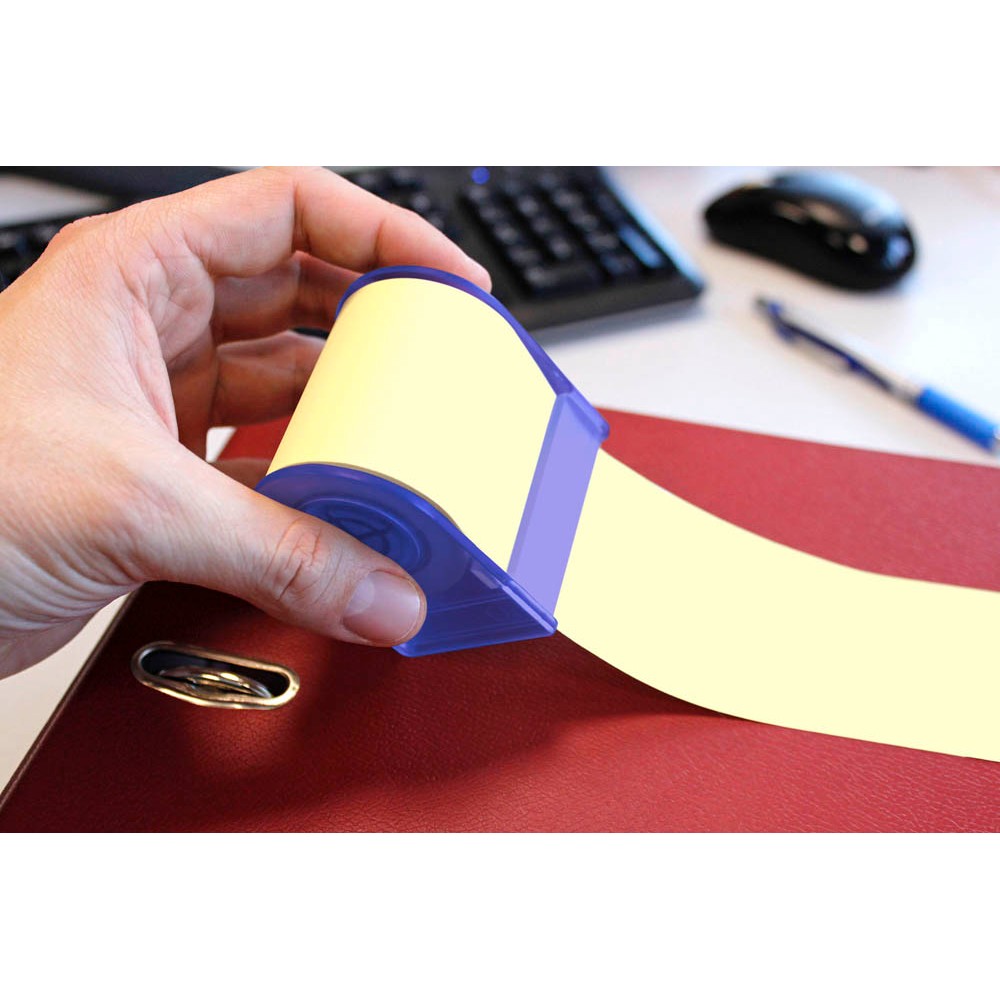 Dispenser notes adeziv in rola 60 mm x 10 m galben pal info notes [2]
