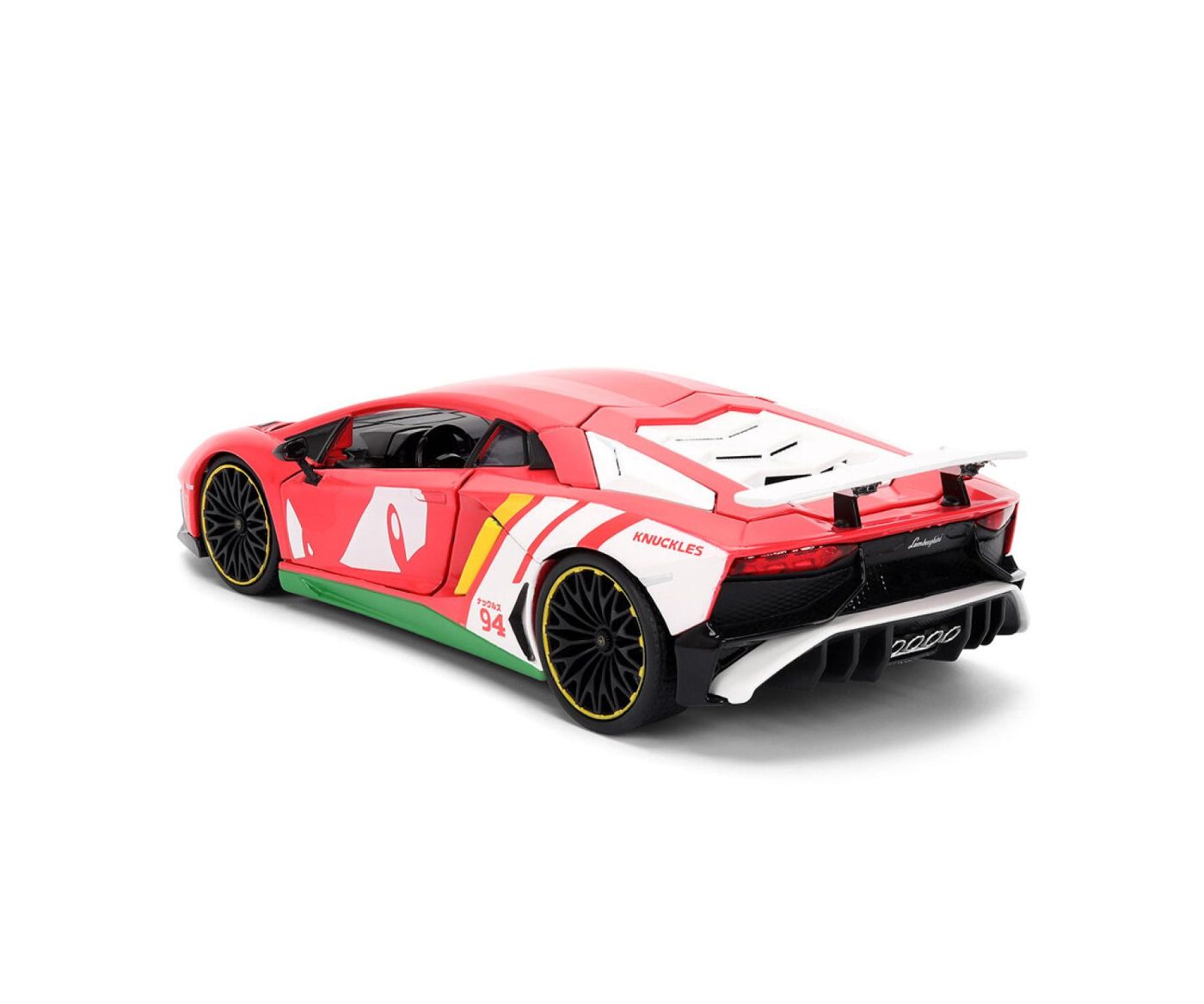 Jada sonic ariciul set figurina sonic si masinuta metalica lamborghini aventador sv scara 1 la 24 [3]