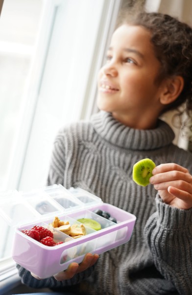 Cutie snack 4 compartimente, melii, ivory [3]