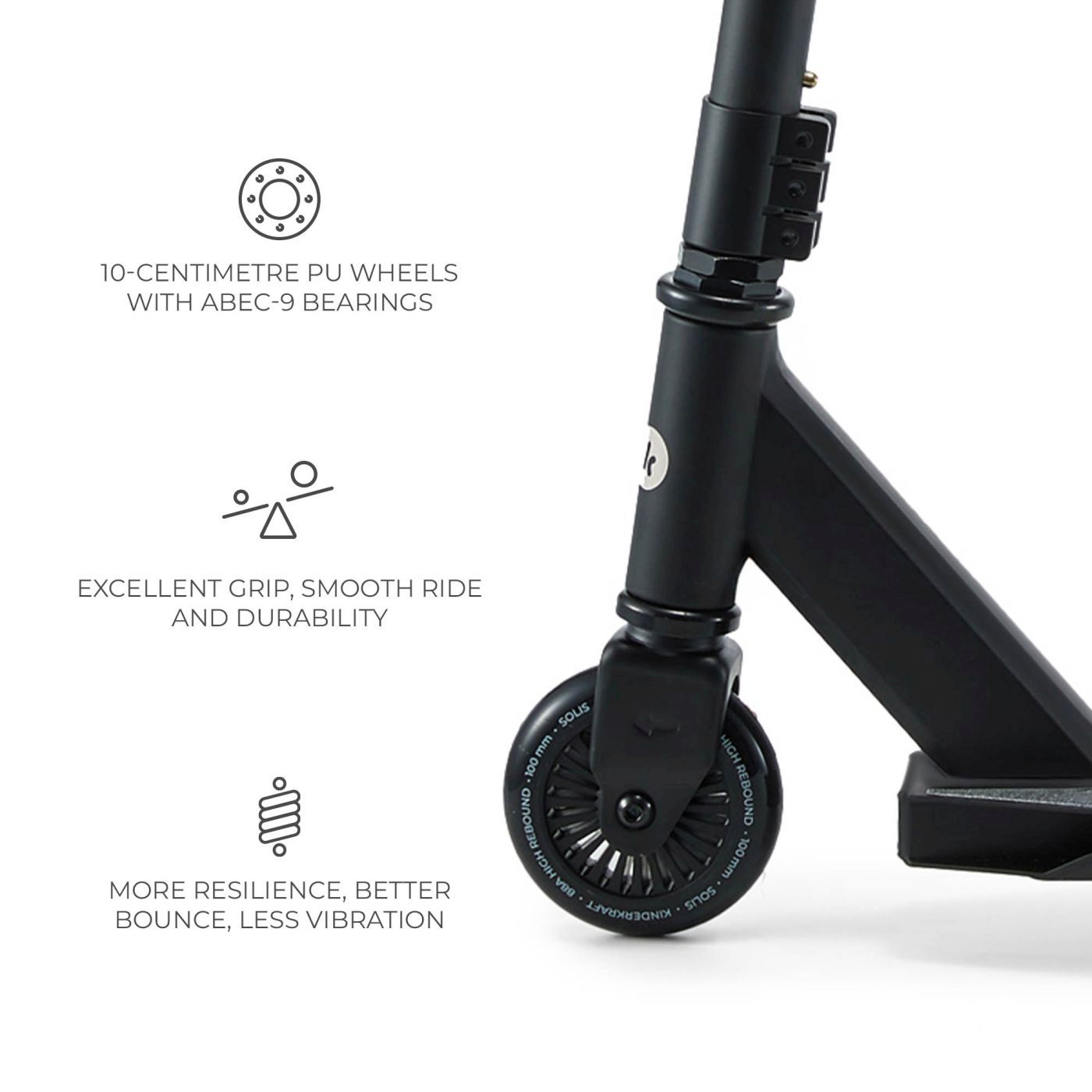 Trotineta kinderkraft solis, black [4]