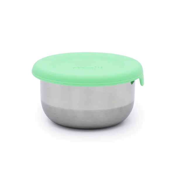 Set 3 recipiente mini inox cu capac silicon, melii, bleu mint lime [5]