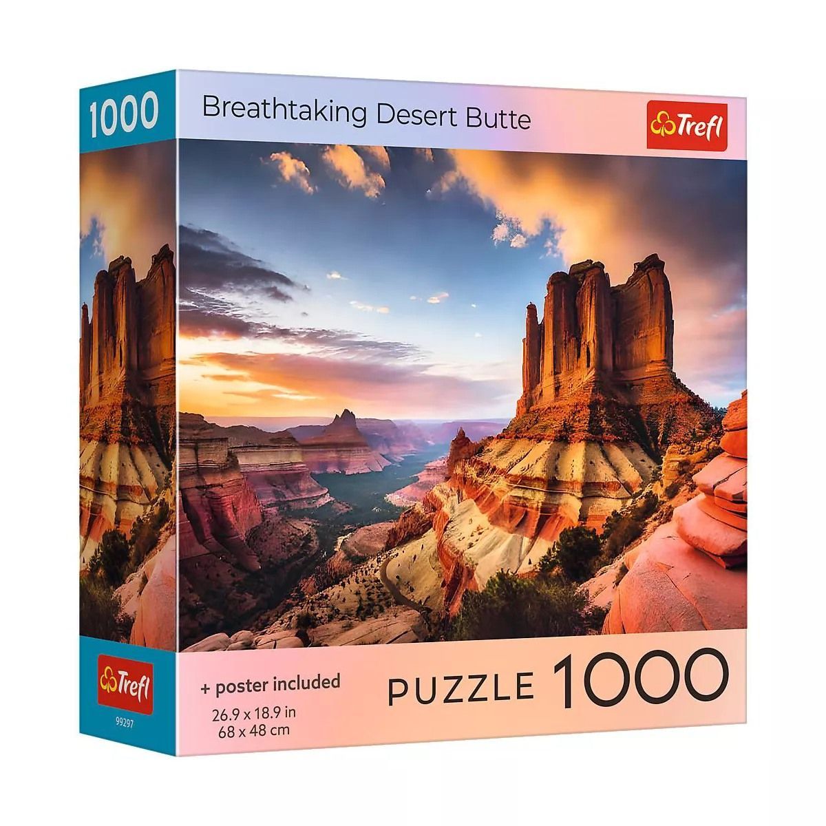 Jucării și Jocuri pentru copii - Puzzle trefl 1000 colectia sua parcul national zion poster inclus