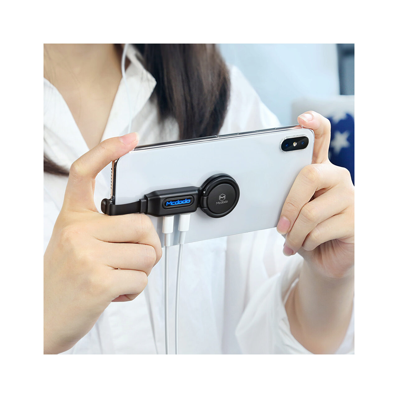 Adaptor Lightning la Dual Port Lightning Mcdodo Ring Black [7]