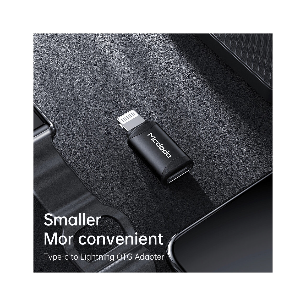 Adaptor Lightning la Type-C Mcdodo Extreme Series Black [7]