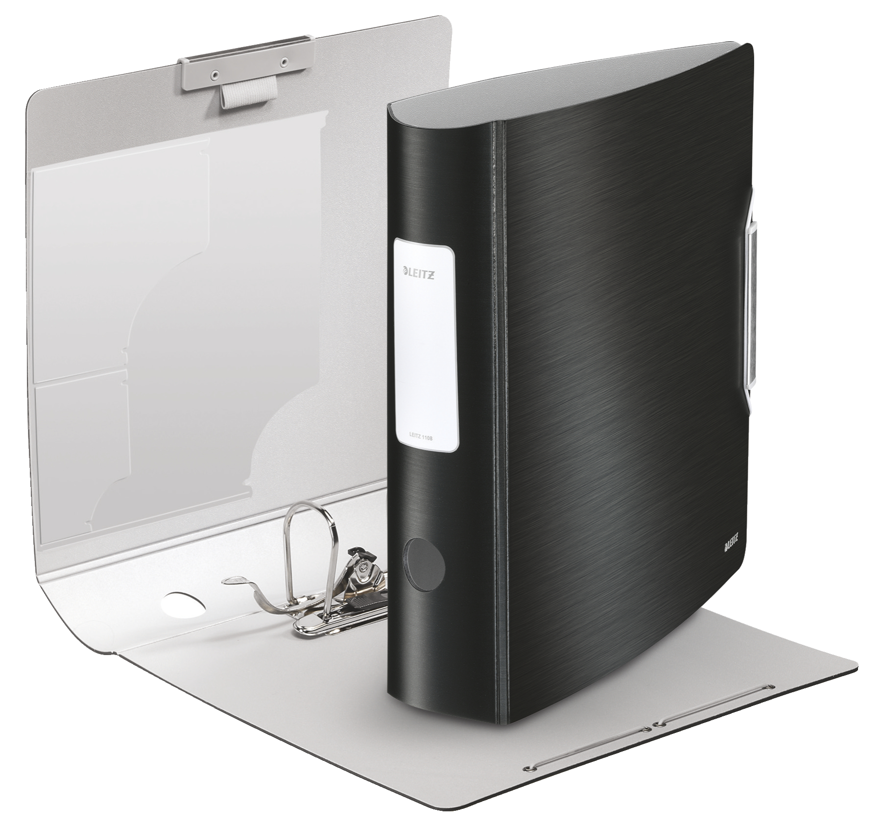 Biblioraft plastifiat 7.5cm 180grade negru satin active style le [1]