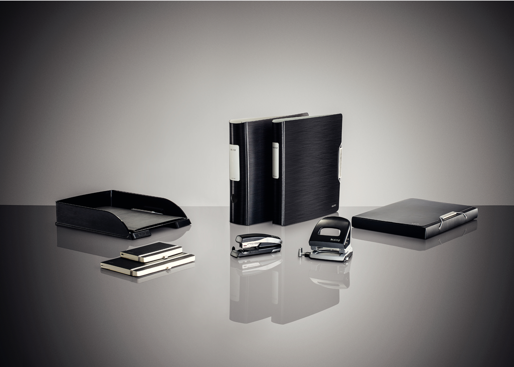 Biblioraft plastifiat 7.5cm 180grade negru satin active style le [3]