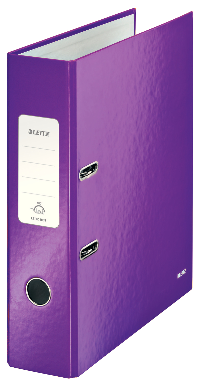 Biblioraft plastifiat 8cm mov metalizat wow leitz [0]
