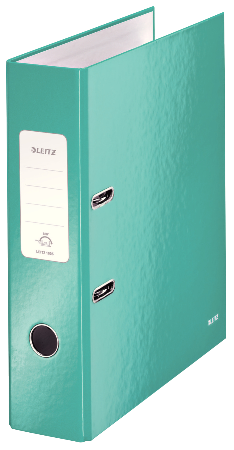 Biblioraft plastifiat 8cm turcoaz metalizat wow leitz [0]