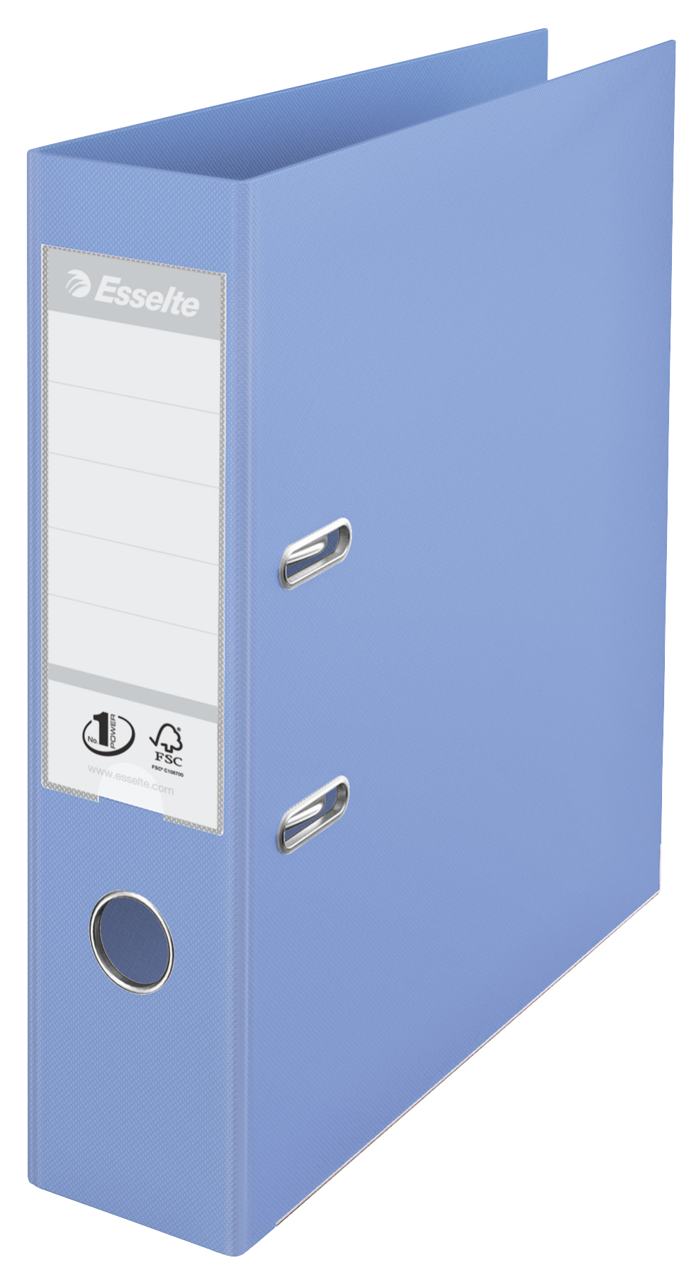Biblioraft plastifiat int-ext 7.5cm albastru deschis nr1 esselte [1]