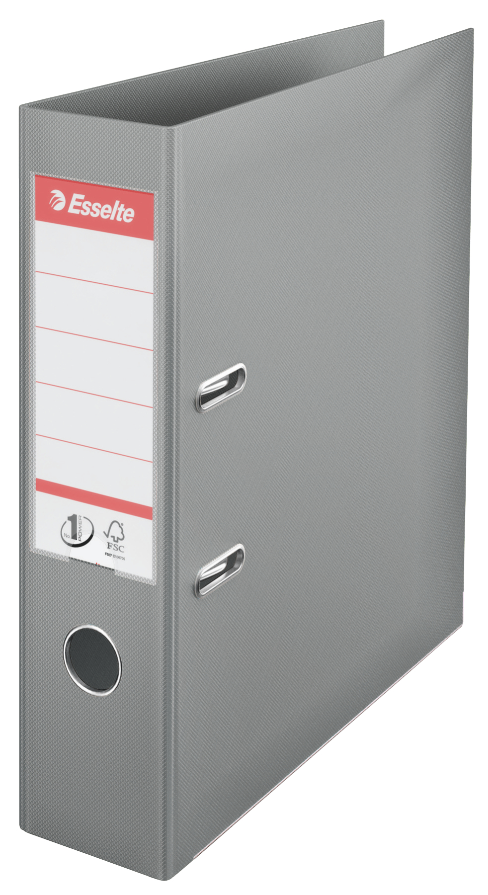 Biblioraft plastifiat int-ext 7.5cm gri nr1 power esselte [1]