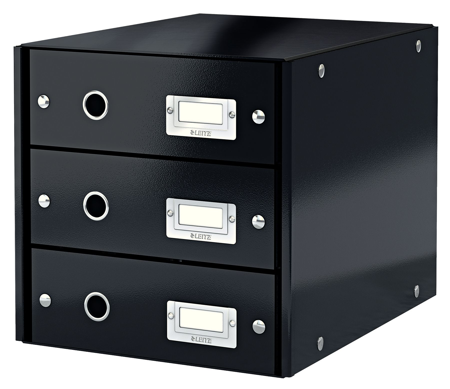 Cabinet 3 sertare negru click&store leitz [0]