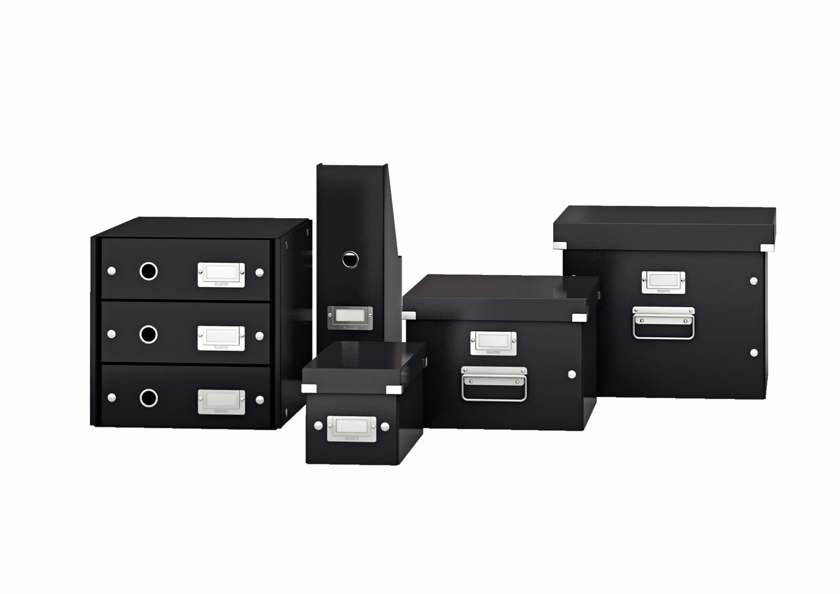 Cabinet 3 sertare negru click&store leitz [1]