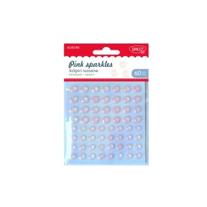 Art & Craft si Artizanat - Accesorii craft - ad348 sclipiri rozosine daco 3 buc
