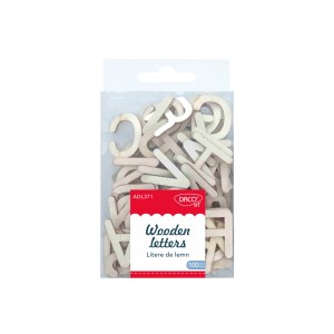 Art & Craft si Artizanat - Accesorii craft - ad371 litere de lemn daco 3 buc