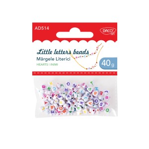 Art & Craft si Artizanat - Accesorii craft - ad514 margele literici inimi daco