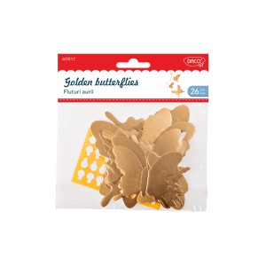 Art & Craft si Artizanat - Accesorii craft - ad517 fluturi aurii daco