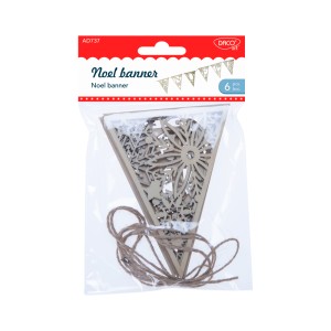 Art & Craft si Artizanat - Accesorii craft - ad737 noel banner daco 3 buc