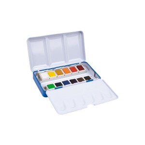 Art & Craft si Artizanat - Acuarele 12 culori cutie metalica milan 05b1612