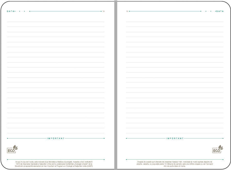 Agenda a5 nedatata verde deschis eco ego [1]