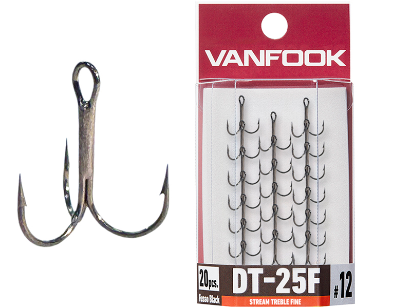 Vârtej - Ancore Vanfook DT-25F Stream Treble Fine Hooks #12