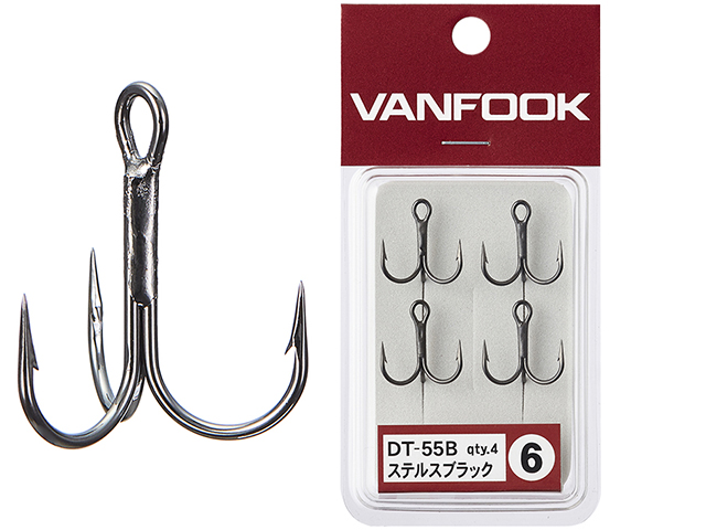 Vârtej - Ancore Vanfook DT-55B Treble Hook Short Shank Medium Heavy #8 - 5pcs