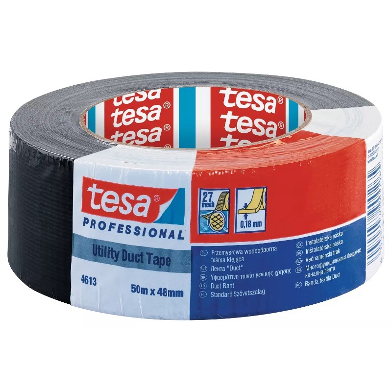 Banda adeziva duct tape neagra 50m*48mm [0]