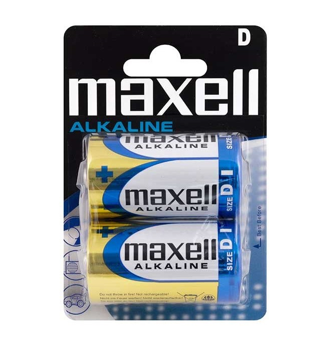 Casă, gradină și bricolaj - Baterii r20(d) alcaline 2buc/set maxell