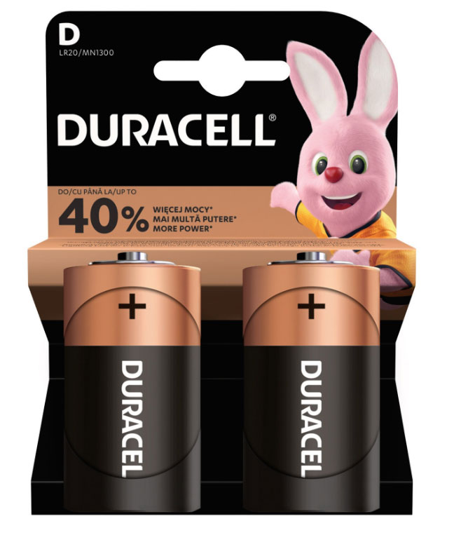 Casă, gradină și bricolaj - Baterii r20(d) alcaline duracell 2buc/set