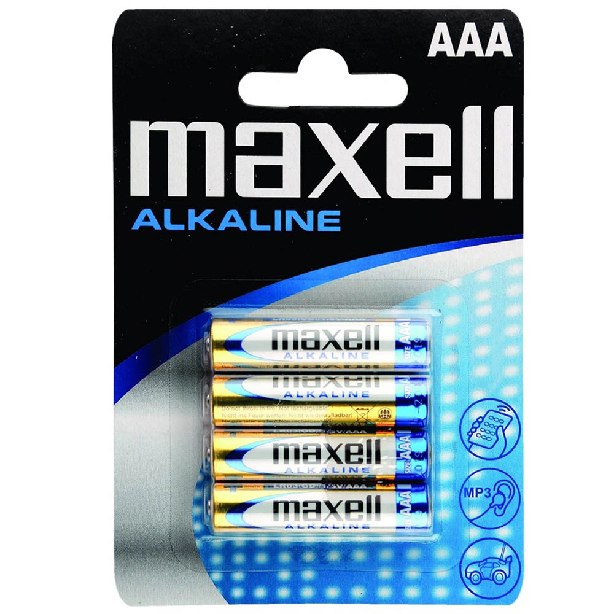 Casă, gradină și bricolaj - Baterii r3 (aaa) 1.5v alcaline 4buc/blister maxell