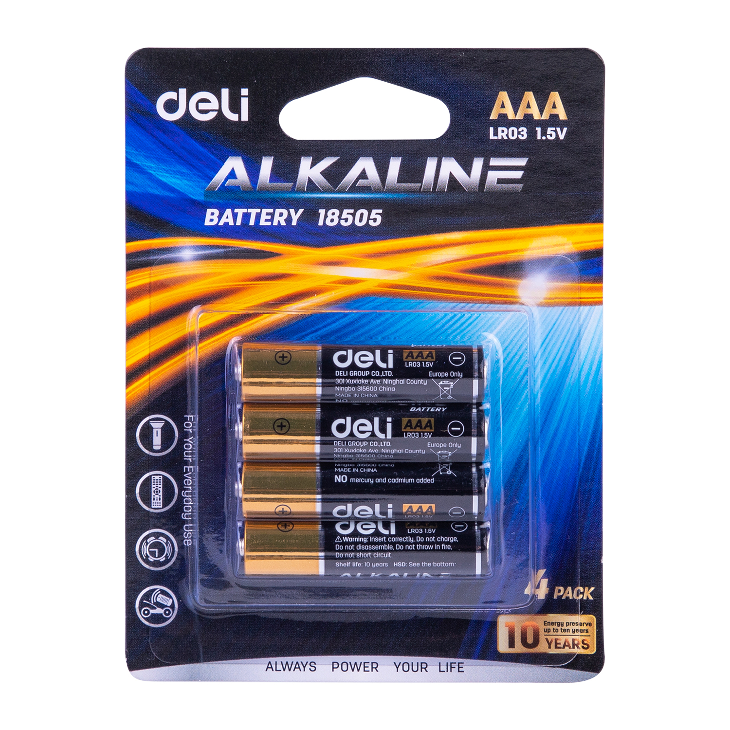 Casă, gradină și bricolaj - Baterii r3(aaa) alcaline 4 buc/set deli