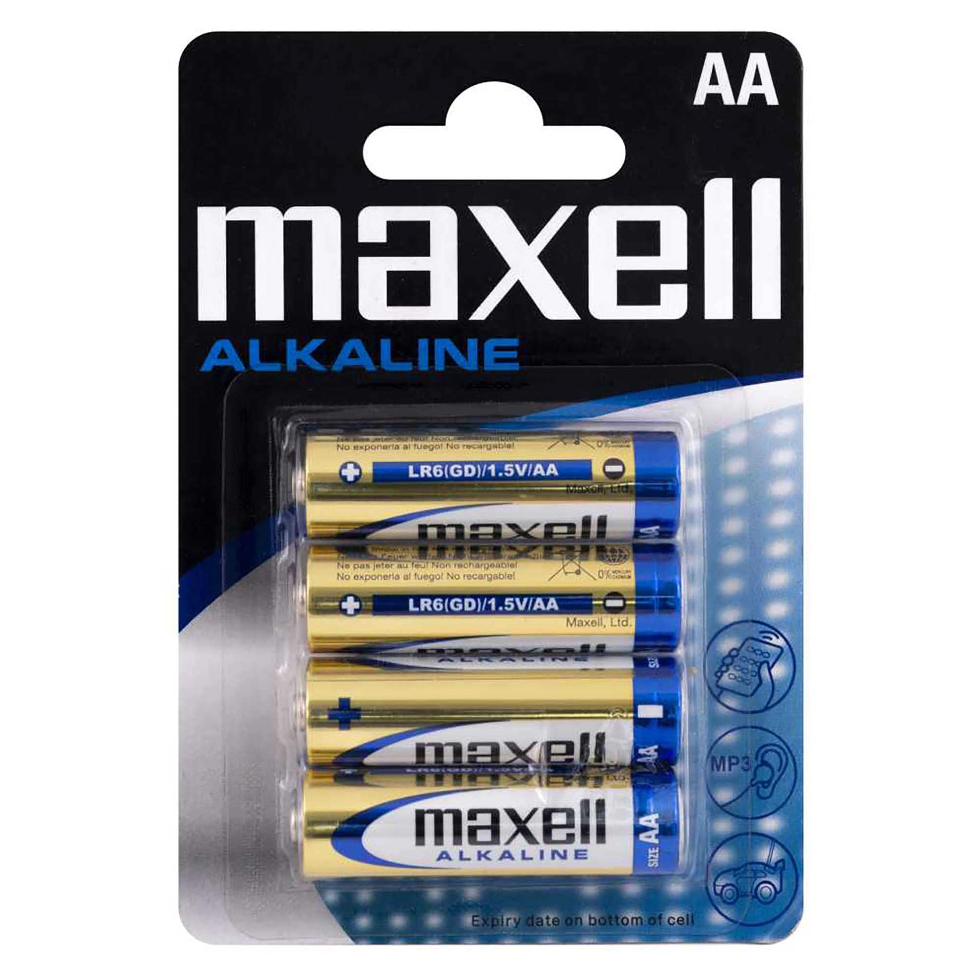 Casă, gradină și bricolaj - Baterii r6 (aa) 1.5v alcaline 4buc/blister maxell
