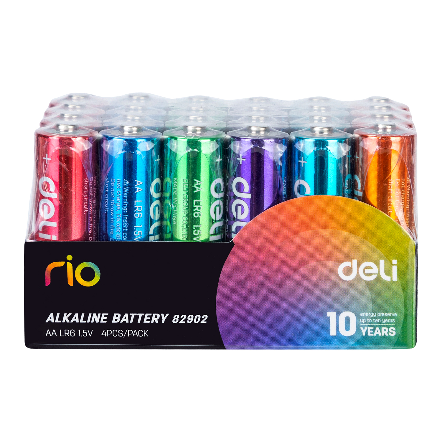 Casă, gradină și bricolaj - Baterii r6(aa) alcaline colorate 4 buc/set deli