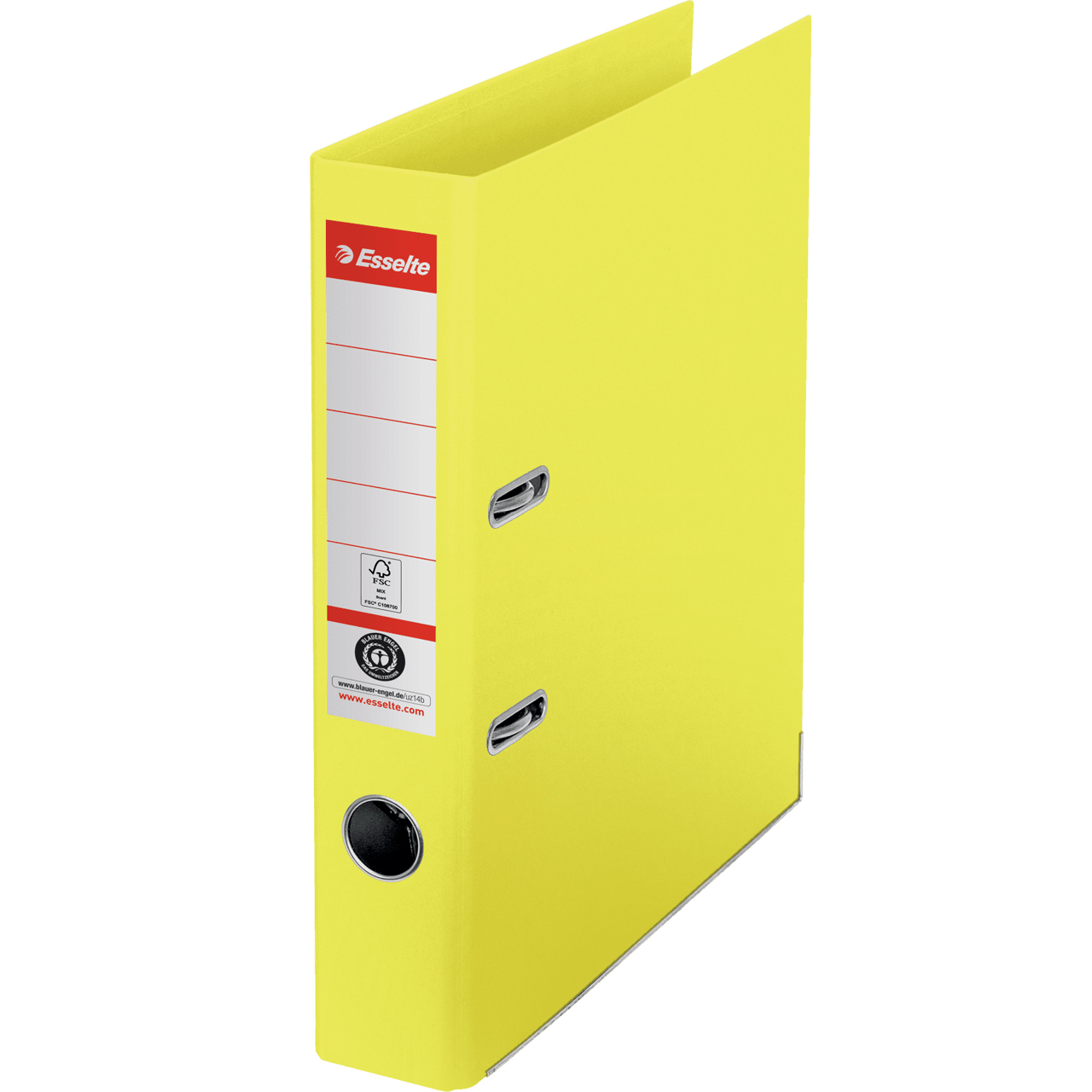 Bibliorafturi - Biblioraft carton reciclat 5cm galben nr1 power fsc esselte
