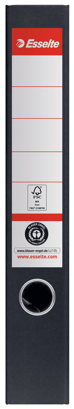Biblioraft carton reciclat 5cm negru nr1 power fsc esselte [1]