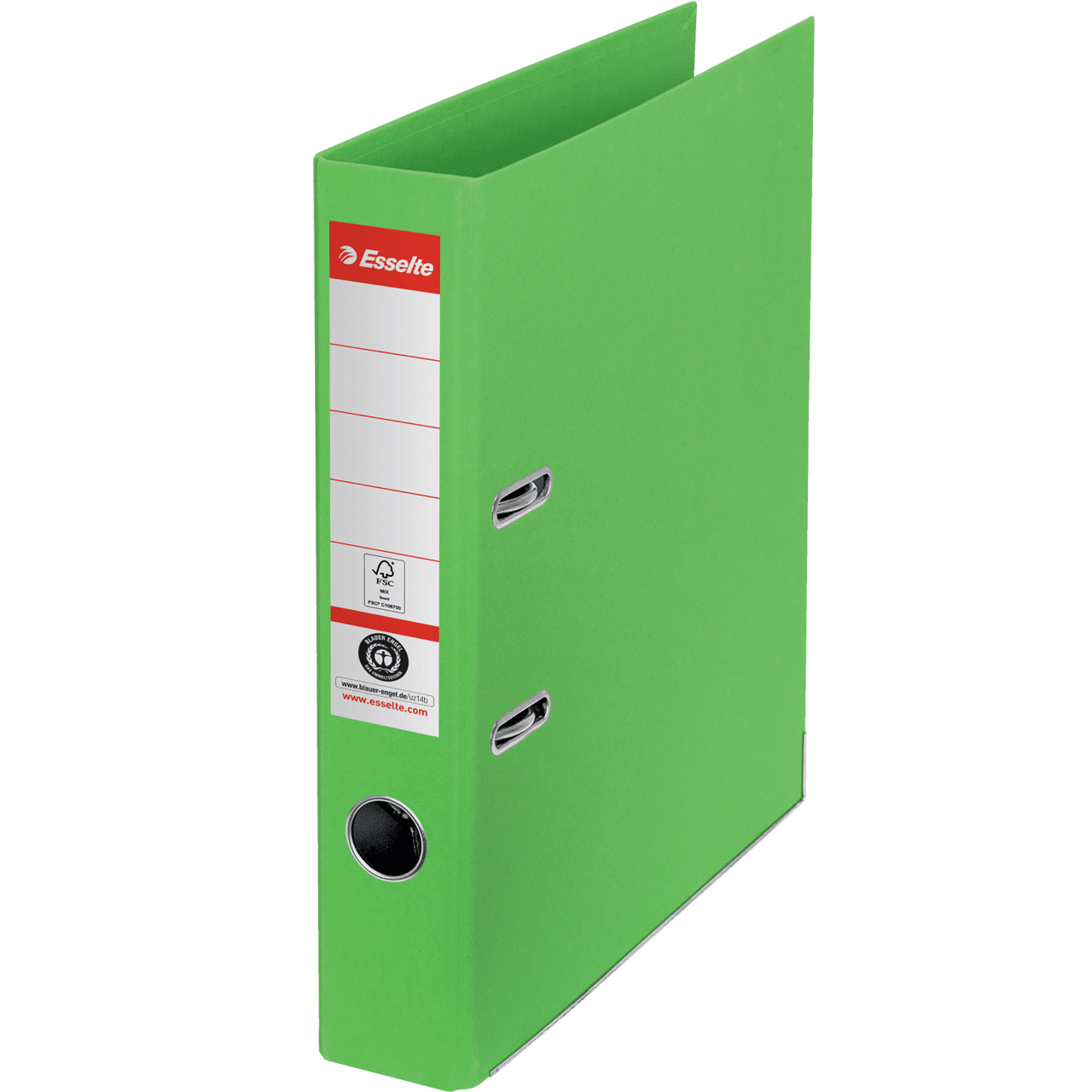 Bibliorafturi - Biblioraft carton reciclat 5cm verde nr1 power fsc esselte