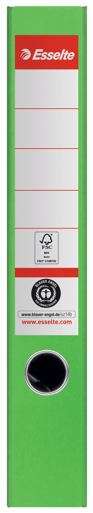 Biblioraft carton reciclat 5cm verde nr1 power fsc esselte [1]
