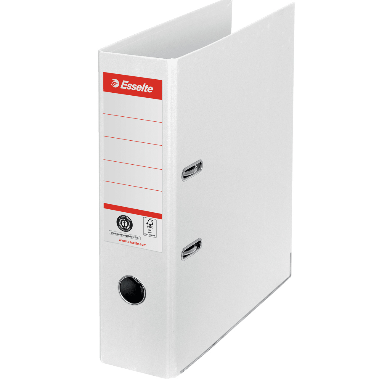 Bibliorafturi - Biblioraft carton reciclat 7.5cm alb nr1 power fsc esselte