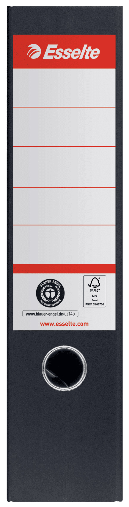 Biblioraft carton reciclat 7.5cm negru nr1 power fsc esselte [1]