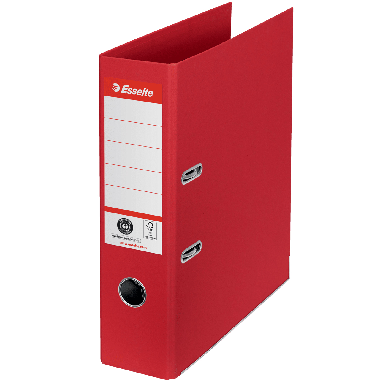 Bibliorafturi - Biblioraft carton reciclat 7.5cm rosu nr1 power fsc esselte