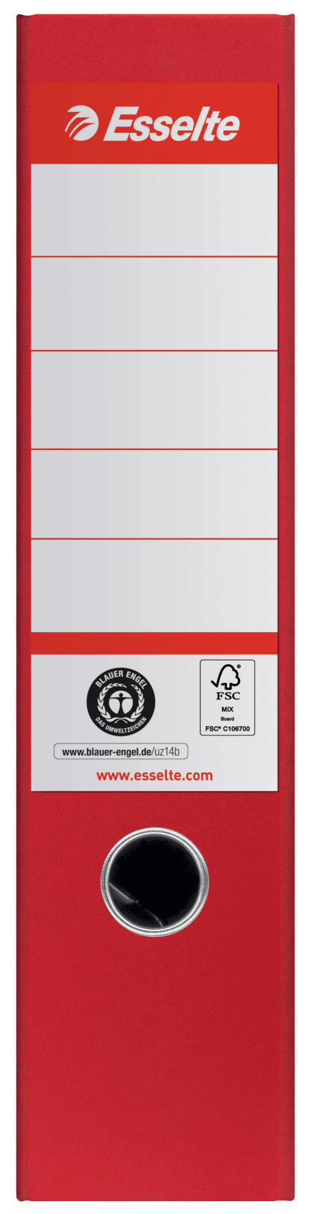 Biblioraft carton reciclat 7.5cm rosu nr1 power fsc esselte [1]