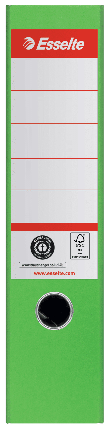 Biblioraft carton reciclat 7.5cm verde nr1 power fsc esselte [1]