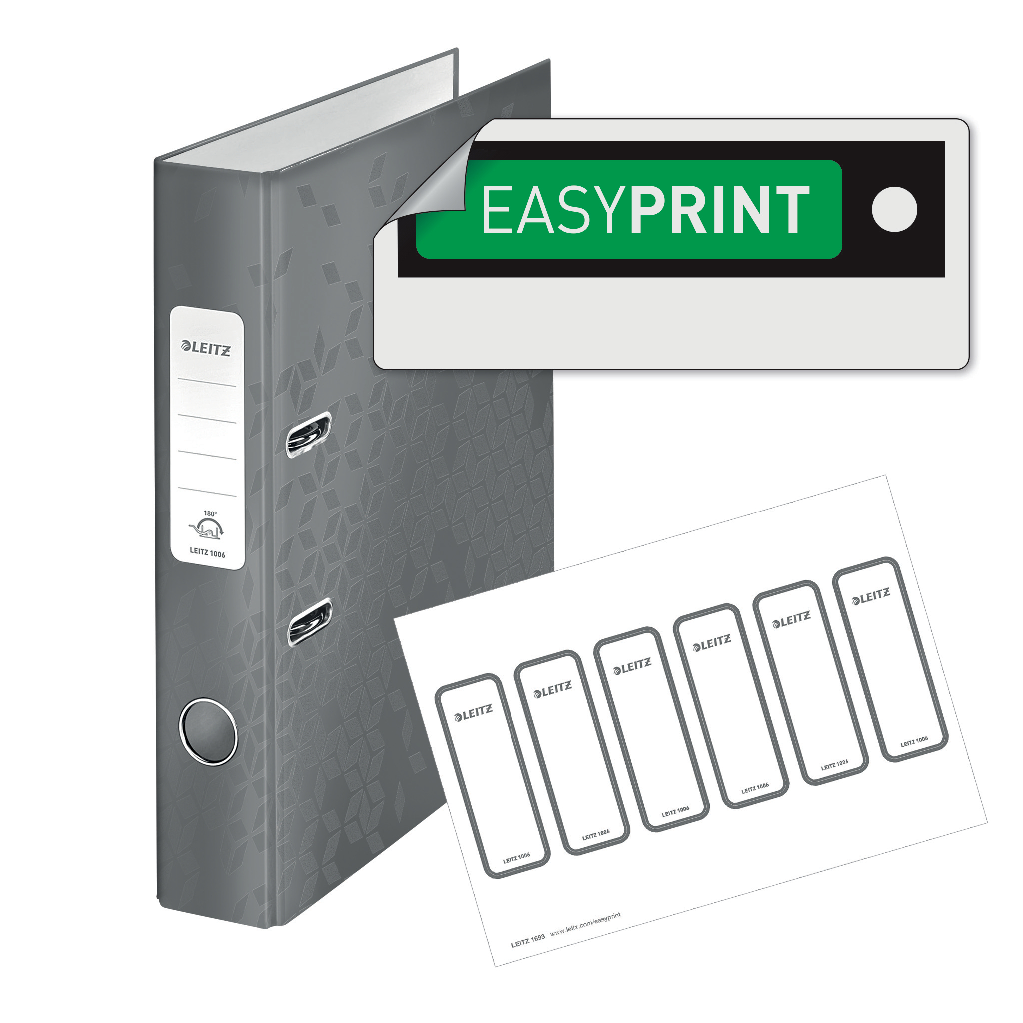 Biblioraft plastifiat 5.2 cm 180 grade rosu wow leitz [3]