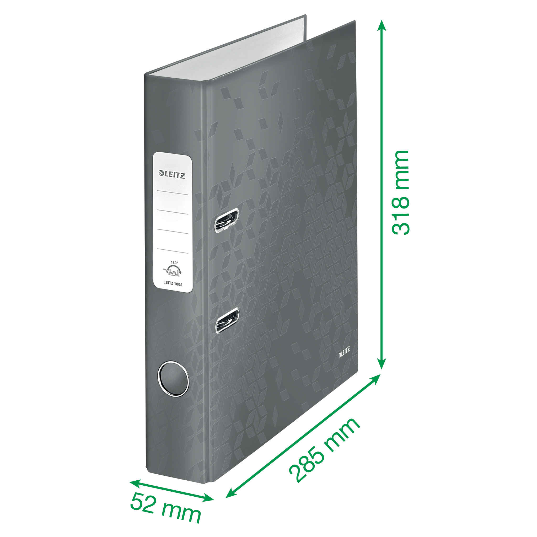 Biblioraft plastifiat 5.2 cm 180 grade rosu wow leitz [2]