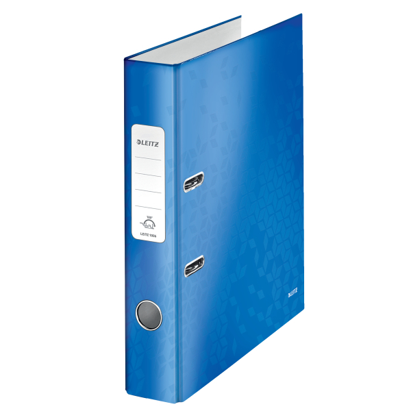 Bibliorafturi - Biblioraft plastifiat 5.2 cm albastru metalizat wow leitz
