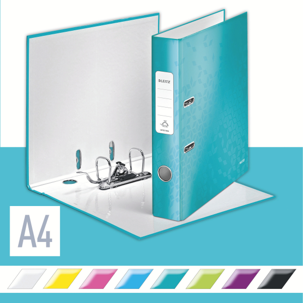 Biblioraft plastifiat 5.2 cm turcoaz metalizat wow leitz [3]
