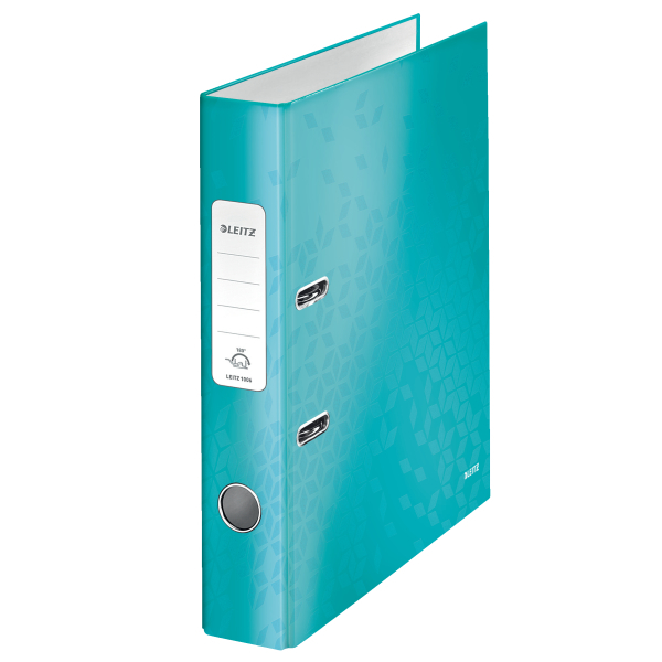 Bibliorafturi - Biblioraft plastifiat 5.2 cm turcoaz metalizat wow leitz