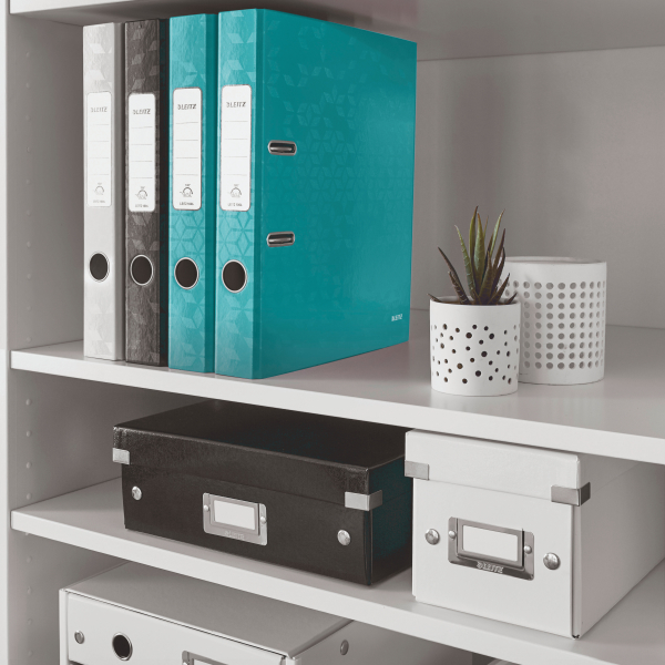 Biblioraft plastifiat 5.2 cm turcoaz metalizat wow leitz [4]
